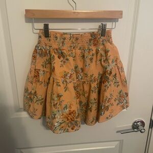 American Eagle Outfitters Orange Bubble Mini Skirt